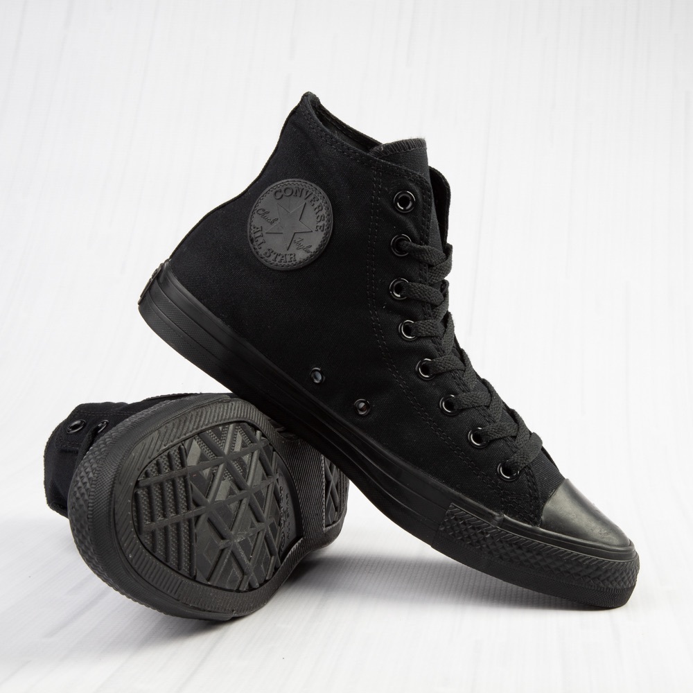 High top all black converse VGUC